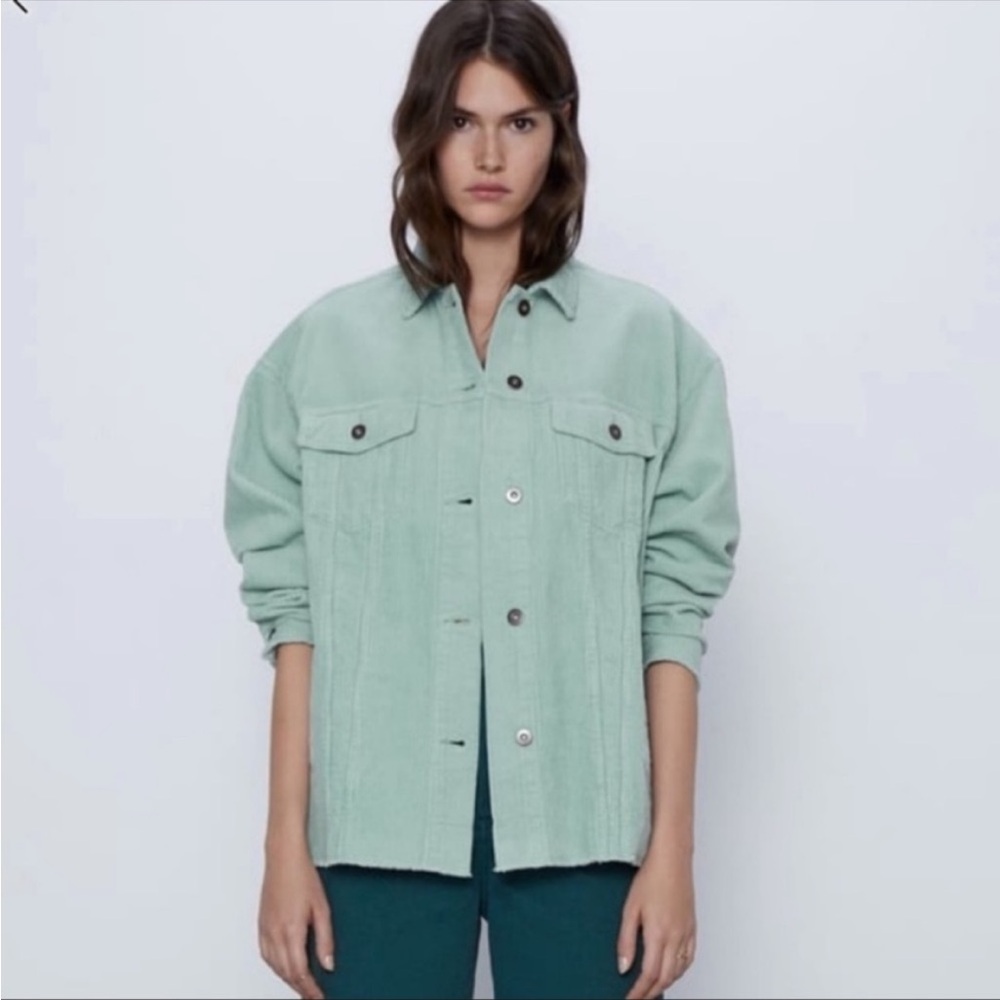 NWOT Zara Corduroy Shacket Jacket